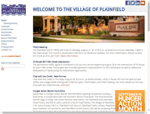 Tablet Screenshot of plainfield-il.org